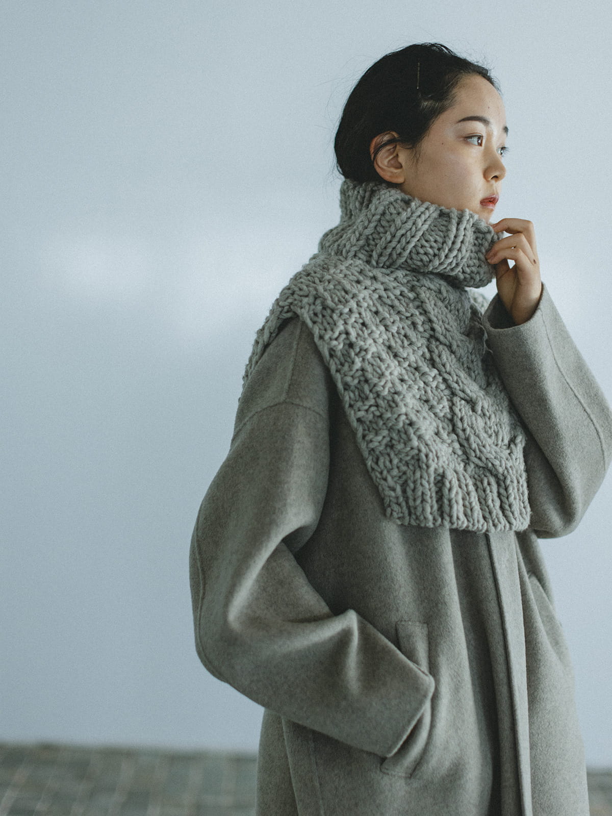 新品タグ付き✨kagure かぐれ　24AW ウールステンカラーショートコート かぐれ｜ウールステンカラーショートコート - かぐれ(カグレ