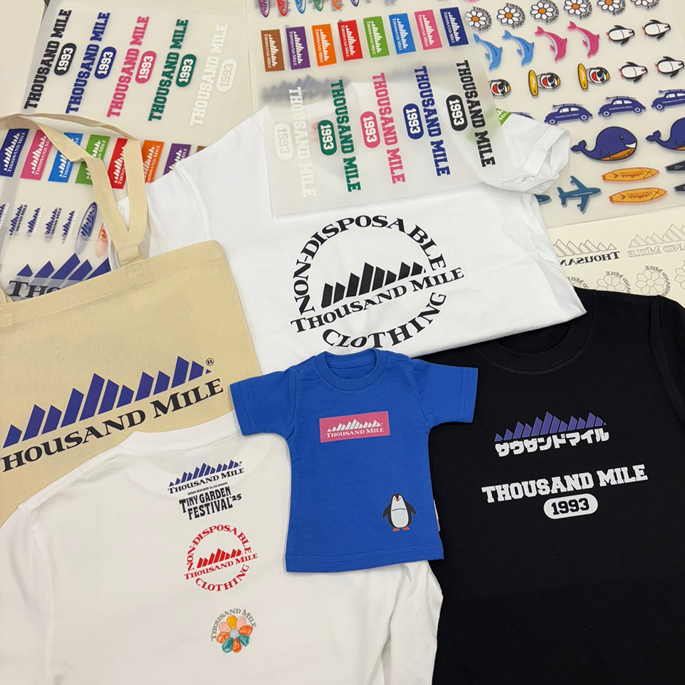 THOUSAND MILE　オリジナルカスタムプリントTシャツを作ろう！