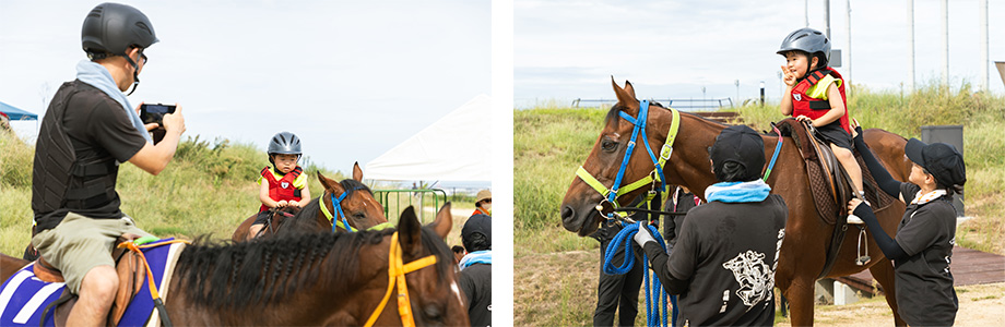お供馬TGF今治 出張乗馬体験
