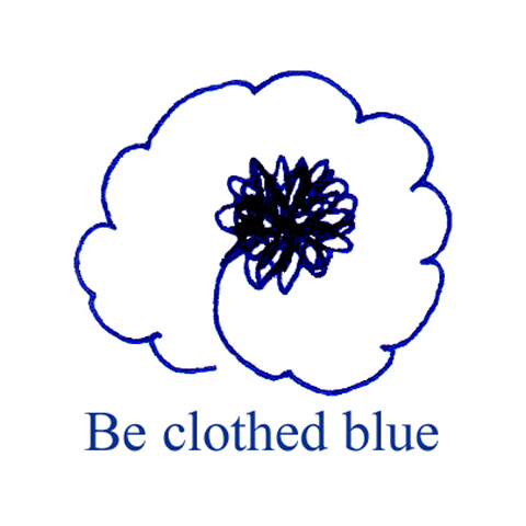 Be clothed blue