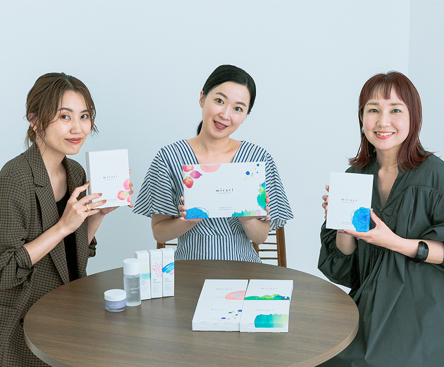 日々の暮らしに、自分と向き合い、 人生の満足度を高めるきっかけを 一人一人に寄り添うスキンケアブランドmirari